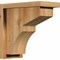 Ekena Millwork Monterey Rough Sawn Corbel w/Backplate, Western Red Cedar, 6"W x 12"D x 12"H COR06X12X12MON01RWR - alternate 1